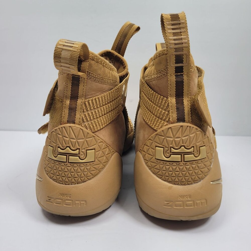 Nike Zoom LeBron Soldier 11 Men's Wheat Brown Sneakers 897646-700 US Size 12 - Picture 4 of 9